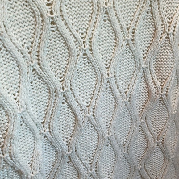 ANN TAYLOR LOFT boat neck ivory knit sweater - small - Picture 7 of 7